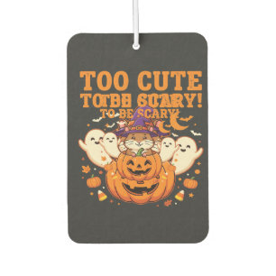 Cute Halloween Hamster Pumpkin Ghost Design_1 Air Freshener