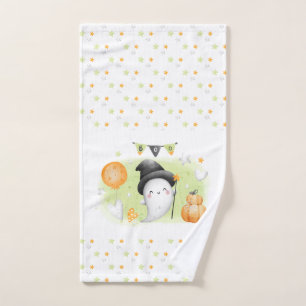 Cute Halloween Hand Towel Little Boo Baby Ghost