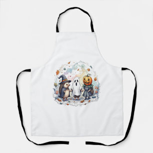 Cute Halloween Hedgehogs Costume Apron