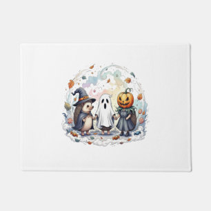 Cute Halloween Hedgehogs Costume Doormat