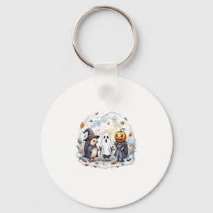 Cute Halloween Hedgehogs Costume Keychain