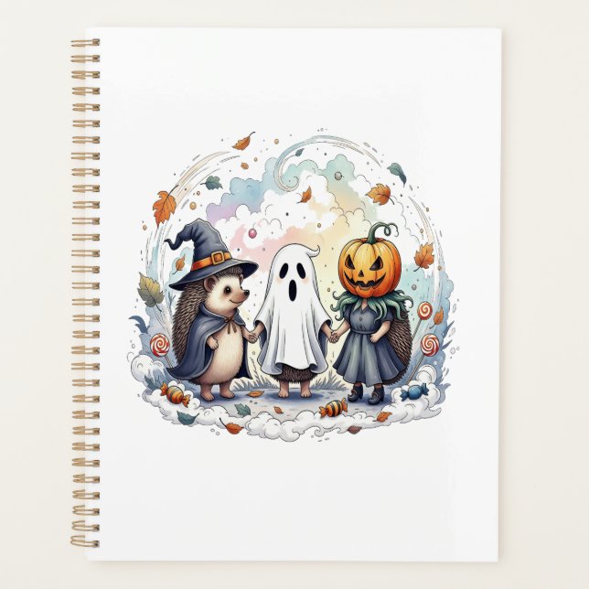 Cute Halloween Hedgehogs Costume Planner (Front)