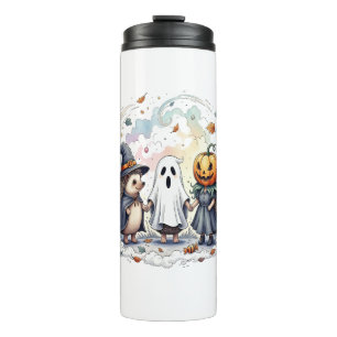Cute Halloween Hedgehogs Costume Thermal Tumbler