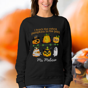 Cute Halloween I Teach Pumpkin In The Patch Sweatshirt