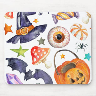 Cute Halloween illustration Mouse Pad
