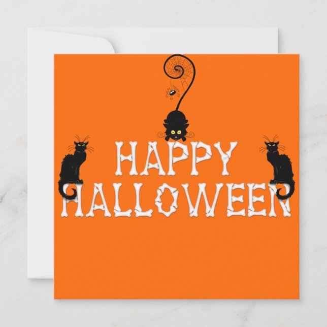 Cute Halloween Invitation (Front)