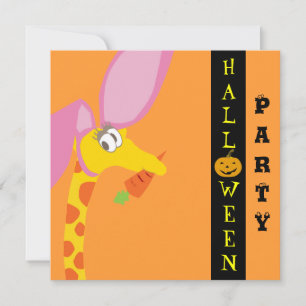 Cute Halloween Invitation Card - Customizable