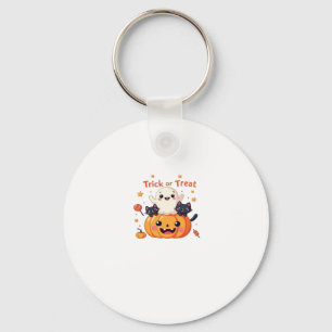 Cute Halloween - Kawaii Ghost and Black Cats Class Keychain