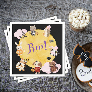 Cute Halloween Kids Costume Party Napkin