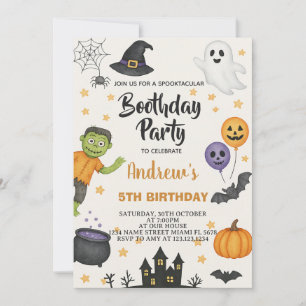 Cute Halloween Kids Party Invitation