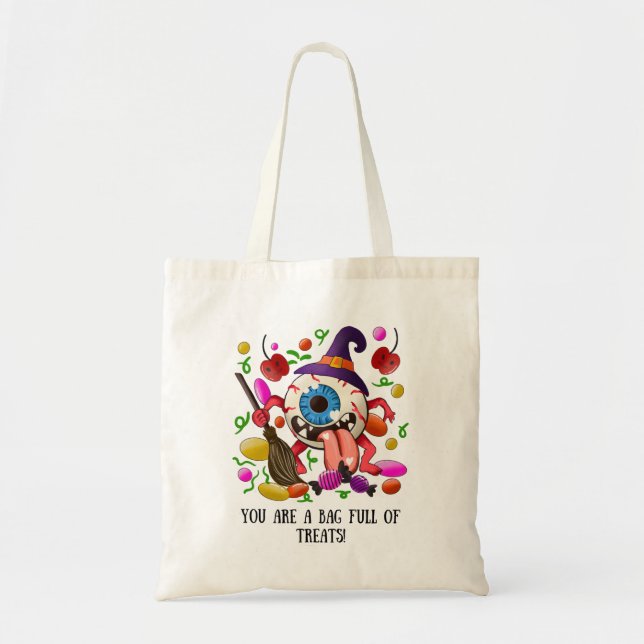 Cute Halloween Kids Trick Or Treat Bag (Front)