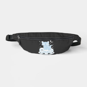 Cute Halloween Kitten Cat Gothic Aesthetic Essenti Fanny Pack