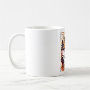 Cute Halloween Kittens with Pumpkin Card - 3 Cats  Coffee Mug