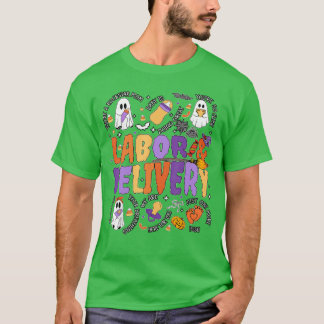 Cute Halloween Labour and Delivery Nurse Halloween T-Shirt