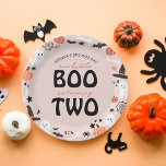 Cute Halloween Little BOO turning TWO 2nd Birthday Paper Plate<br><div class="desc">Cute Halloween Little BOO turning TWO 2nd Birthday Paper Plates</div>