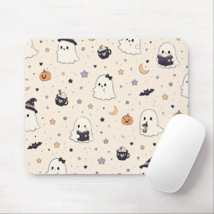 Cute Halloween Mini Ghost Mouse Pad