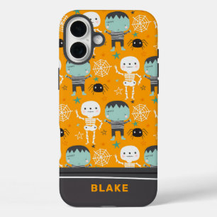 Cute Halloween Monsters Personalized iPhone 16 Plus Case