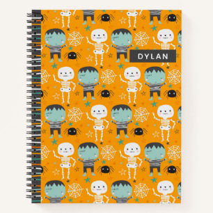Cute Halloween Monsters Personalized Sketchbook Notebook