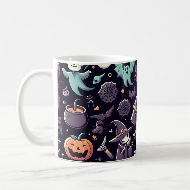 Cute Halloween Mug Motif sans couture (Gauche)
