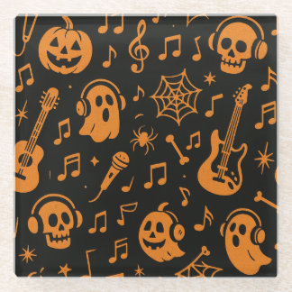 cute Halloween music coaster