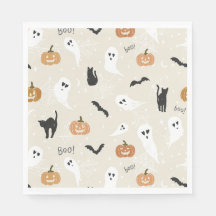Cute Halloween Napkins and Party Supplies