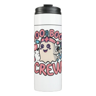 cute Halloween Nurse Ghost   Thermal Tumbler