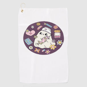 Cute Halloween Nurse Oversized T-Shirt Golf Towel