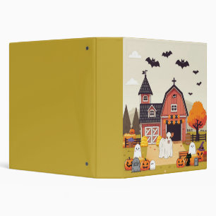 Cute Halloween on the farm Binder