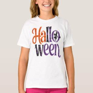 Cute halloween orange purple T-Shirt