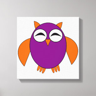 Cute Halloween Owl Canvas Print