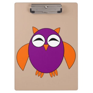 Cute Halloween Owl Clipboard