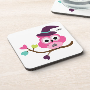 Cute Halloween Owl Coaster