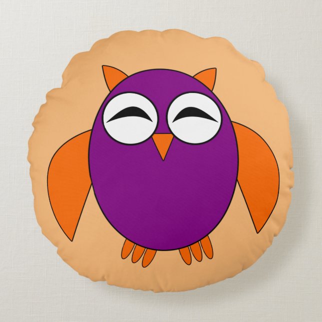 Cute Halloween Owl Coussin (Devant)