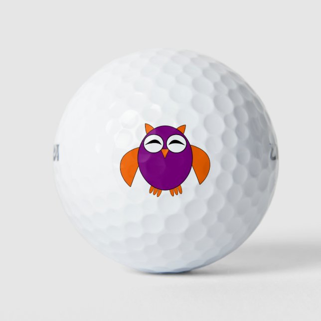 Cute Halloween Owl Golf Ball (Front)