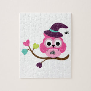 Cute Halloween Owl Jigsaw Puzzle