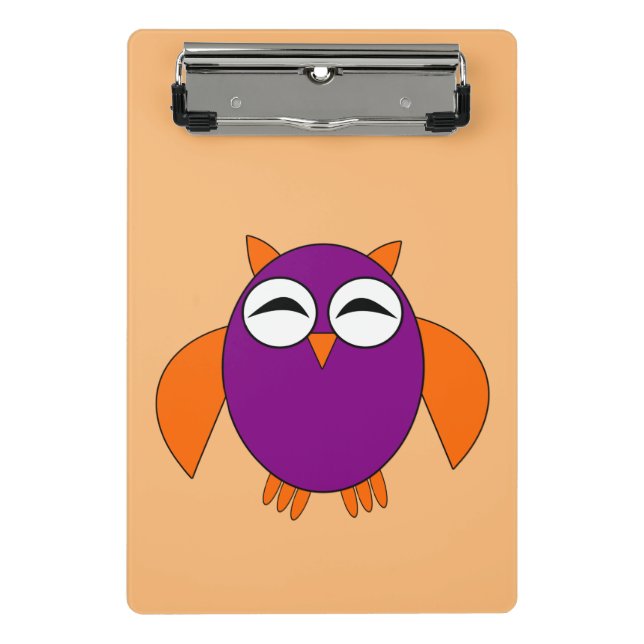 Cute Halloween Owl Mini Clipboard (Front)