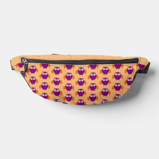 Cute Halloween Owl Patterned Fanny Pack (Lay Down)