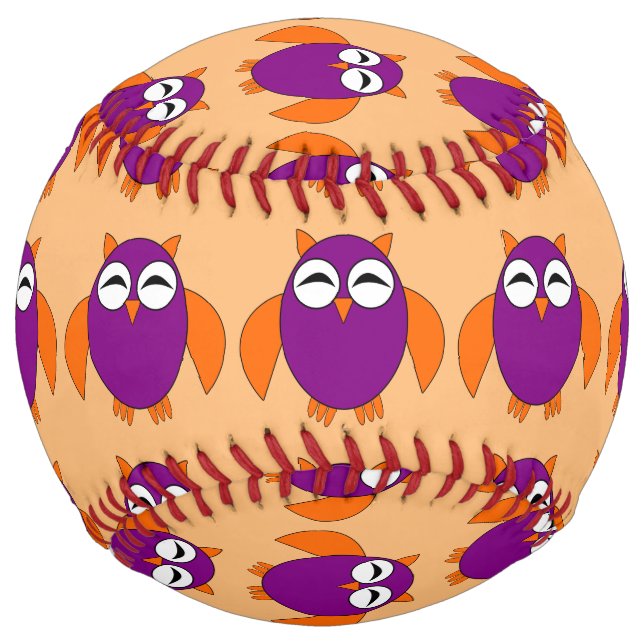 Cute Halloween Owl Softball (Front)