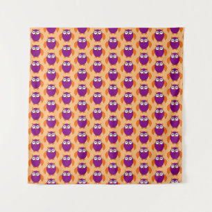 Cute Halloween Owl Tapestry