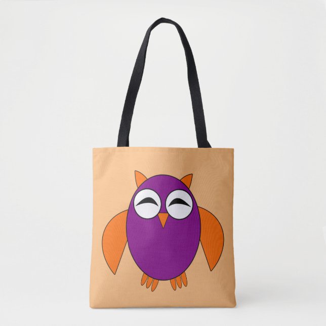 Cute Halloween Owl Tote Bag (Front)