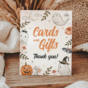 Cute Halloween Party Cards and Gifts Sign