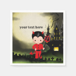 Cute Halloween party Devil Napkin