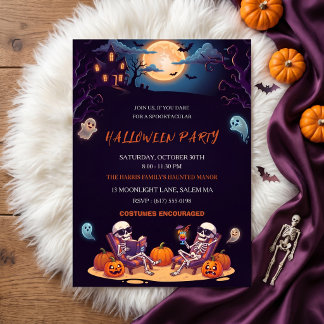 Cute Halloween Party Invitation