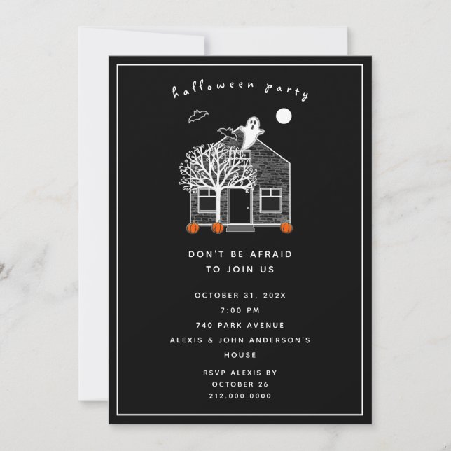 Cute Halloween Party Invitation (Devant)