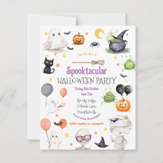Cute Halloween Party Invitation