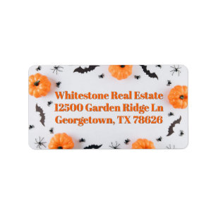Cute Halloween Party Pumpkins Return Address Label