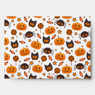 Cute Halloween Pattern Illustration Envelope
