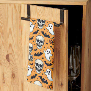 Cute Halloween Pattern Kitchen Towel