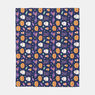 Cute Halloween patterned Fleece Blanket