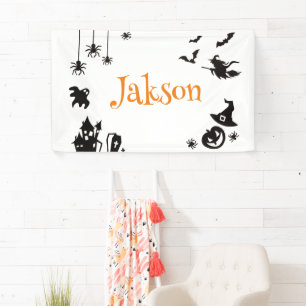 Cute Halloween Personalized Name Banner – Spooky 